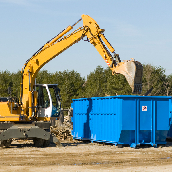 what are the rental fees for a residential dumpster in De Ruyter